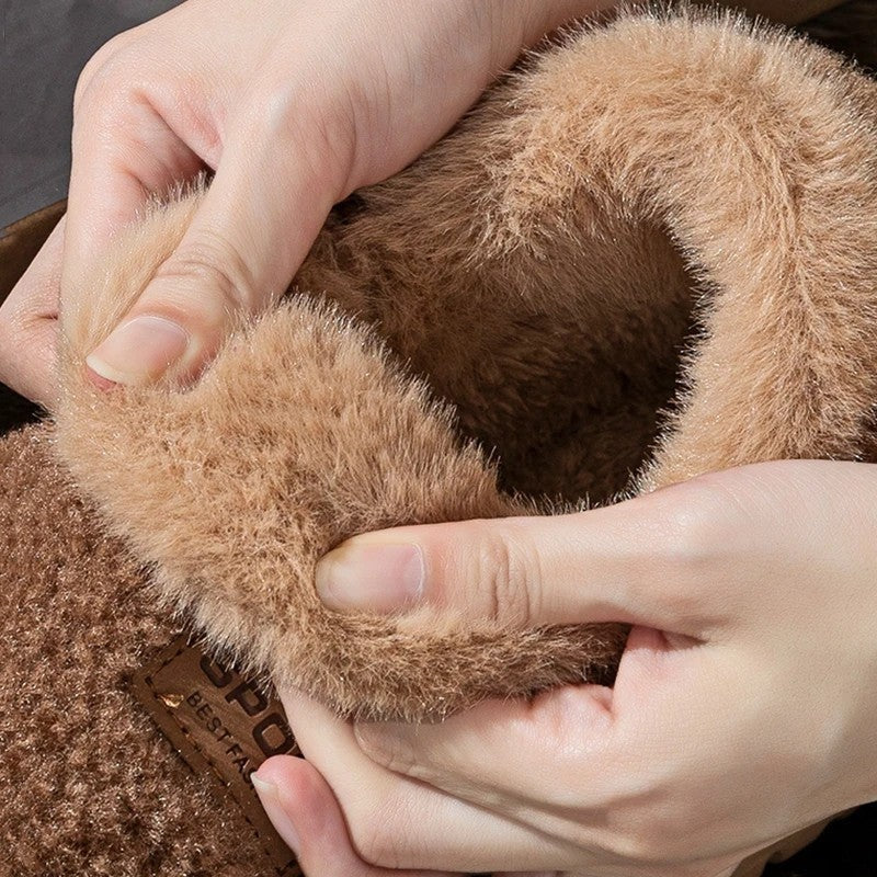 Caspian Plush Fleece Lined House Slippers