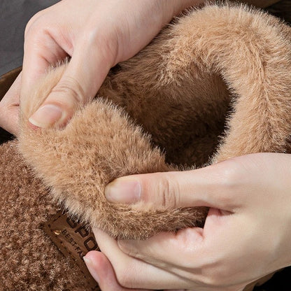 Caspian Plush Fleece Lined House Slippers