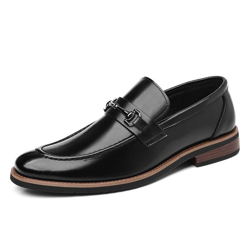 Cavino Polished Metal Bit Loafer