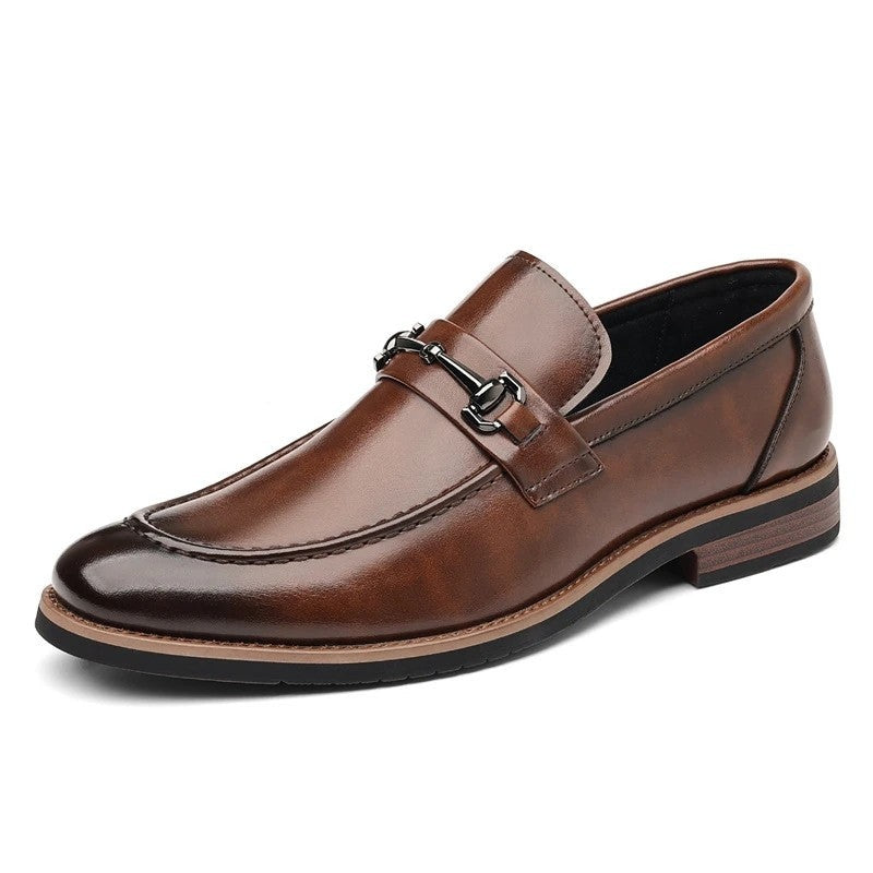 Cavino Polished Metal Bit Loafer