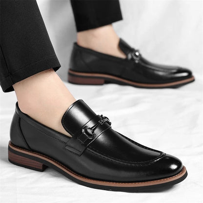 Cavino Polished Metal Bit Loafer