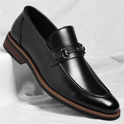 Cavino Polished Metal Bit Loafer