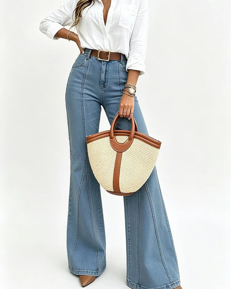 Cevina High-Rise Flared Denim Jeans