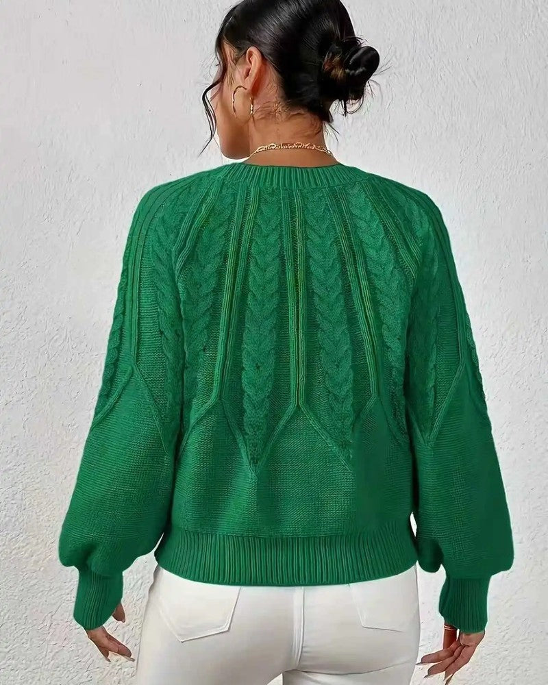 Chloe Women's Cable Knit Relaxed Sweater