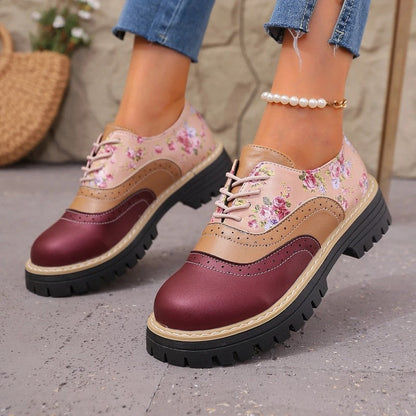 Daphne Women's Floral Wingtip Oxford Shoes