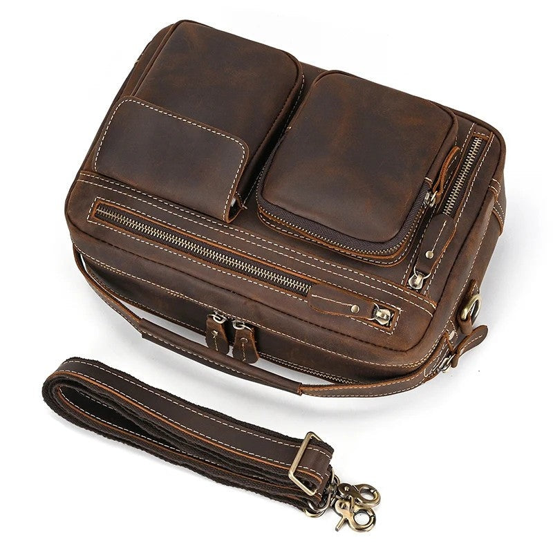 Darren Men's Multi-Pocket Crossbody Messenger Bag
