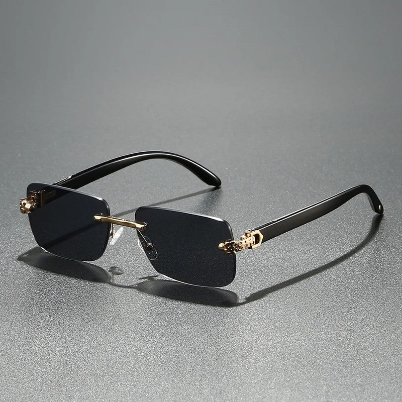 Dorell Rimless Gradient Square Sunglasses