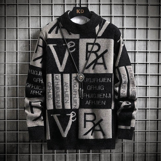 Doriane Abstract Graphic Knit Sweater