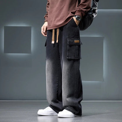 Draxon Relaxed Cargo Denim Pants
