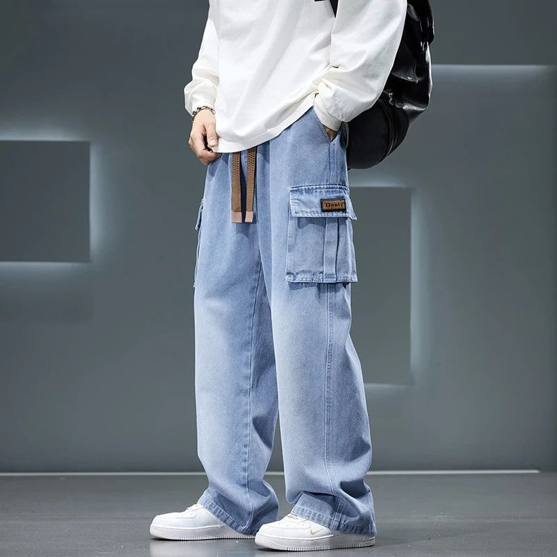 Draxon Relaxed Cargo Denim Pants