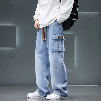 Draxon Relaxed Cargo Denim Pants