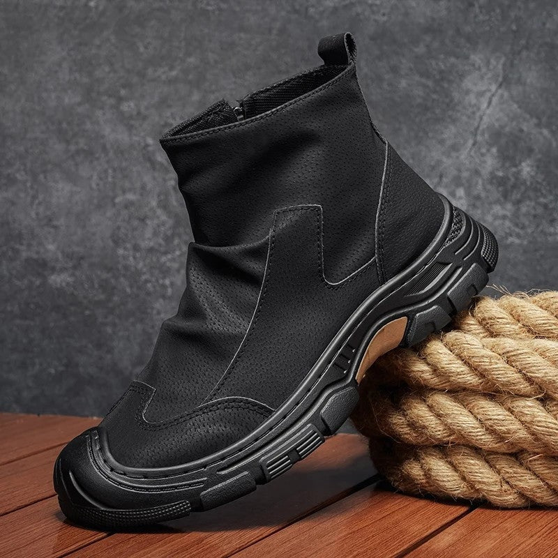 Edward Rugged Zip High-Top Boot