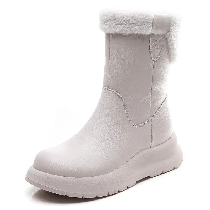 Elena Shearling Lined Mid-Calf Boot