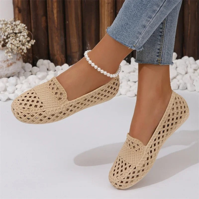 Elisandre Woven Slip-On Ballet Flats