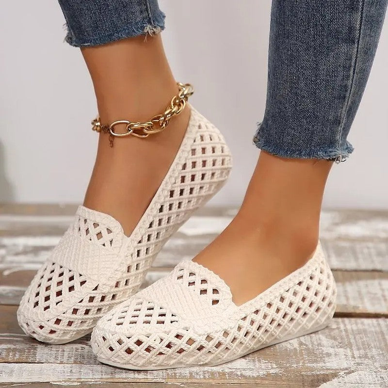 Elisandre Woven Slip-On Ballet Flats