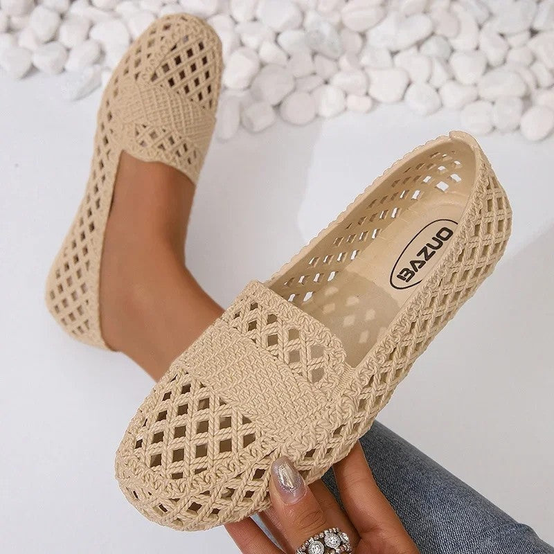 Elisandre Woven Slip-On Ballet Flats