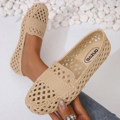 Elisandre Woven Slip-On Ballet Flats
