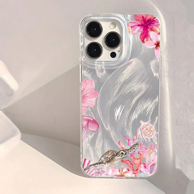 Eloria Clear Floral Soft Phone Case