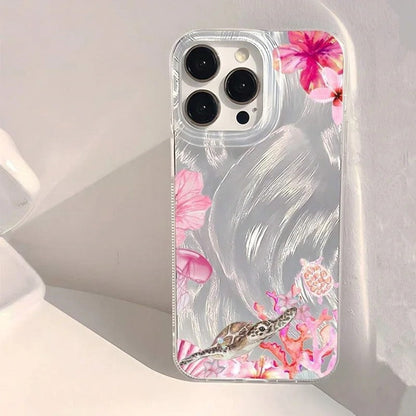 Eloria Clear Floral Soft Phone Case