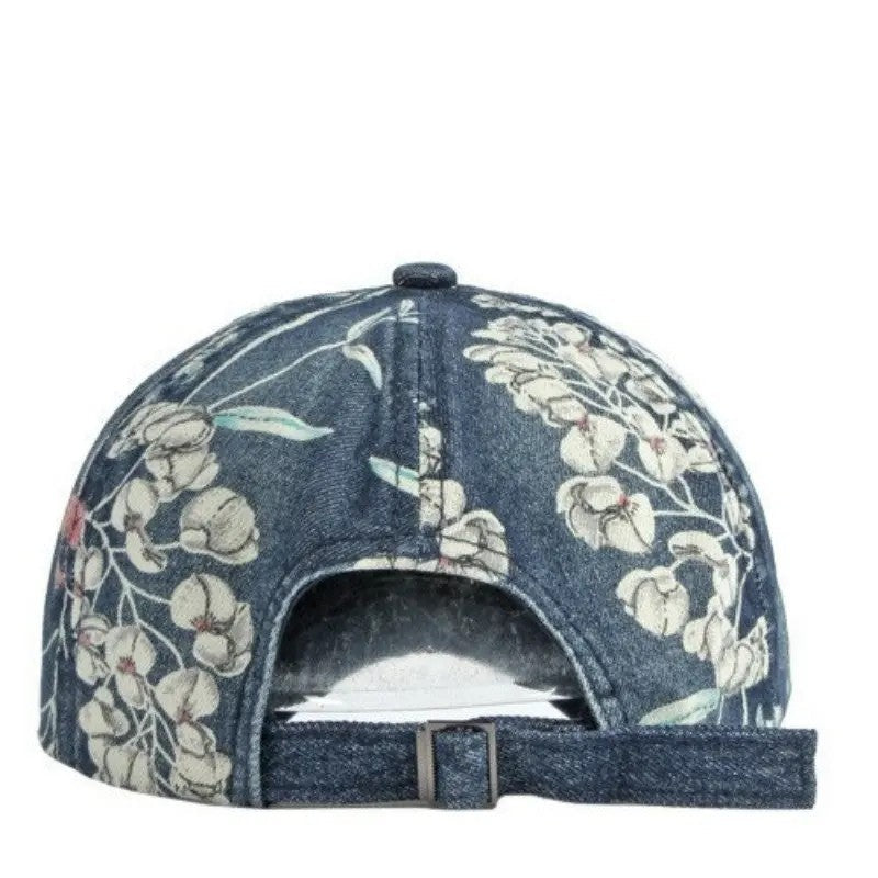 Elowen Floral Print Cotton Baseball Cap