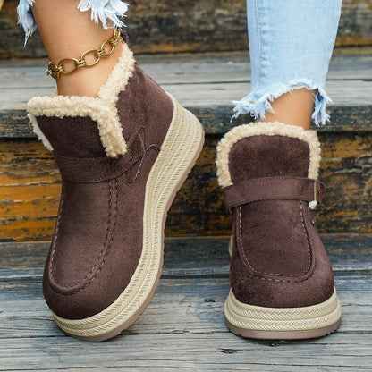 Elyria Cozy Fleece Lined Platform Boots