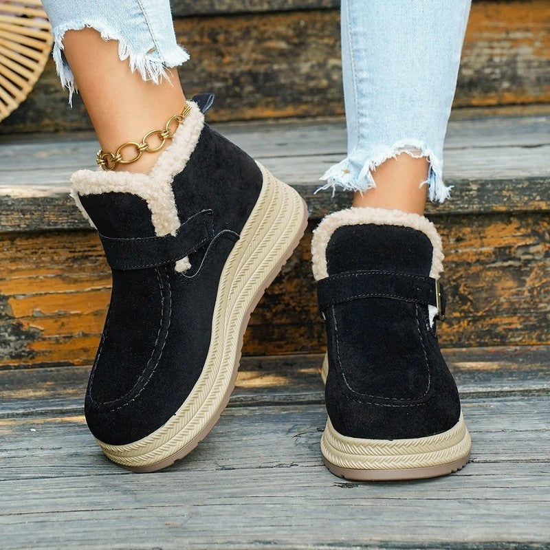 Elyria Cozy Fleece Lined Platform Boots