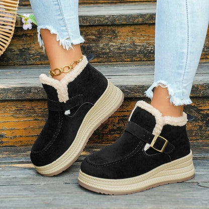 Elyria Cozy Fleece Lined Platform Boots