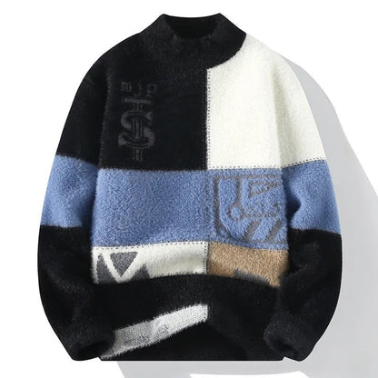 Felix Colorblock Graphic Knit Sweater