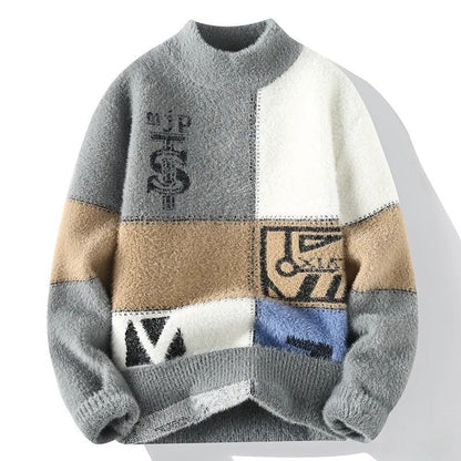 Felix Colorblock Graphic Knit Sweater