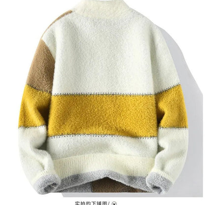 Felix Colorblock Graphic Knit Sweater