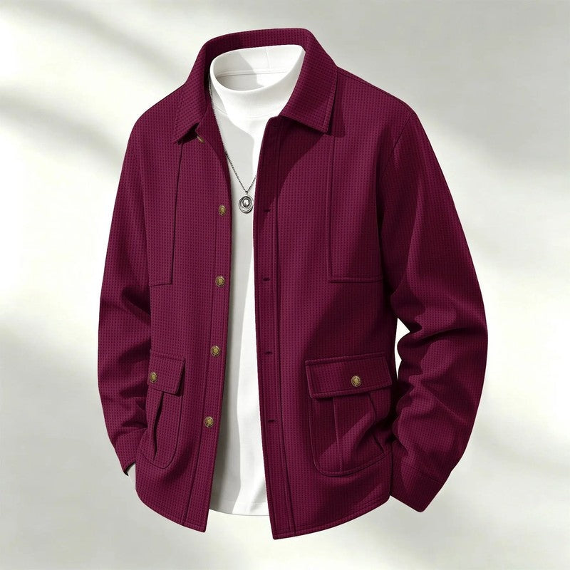 Fenwick Textured Relaxed Shirt Jacket