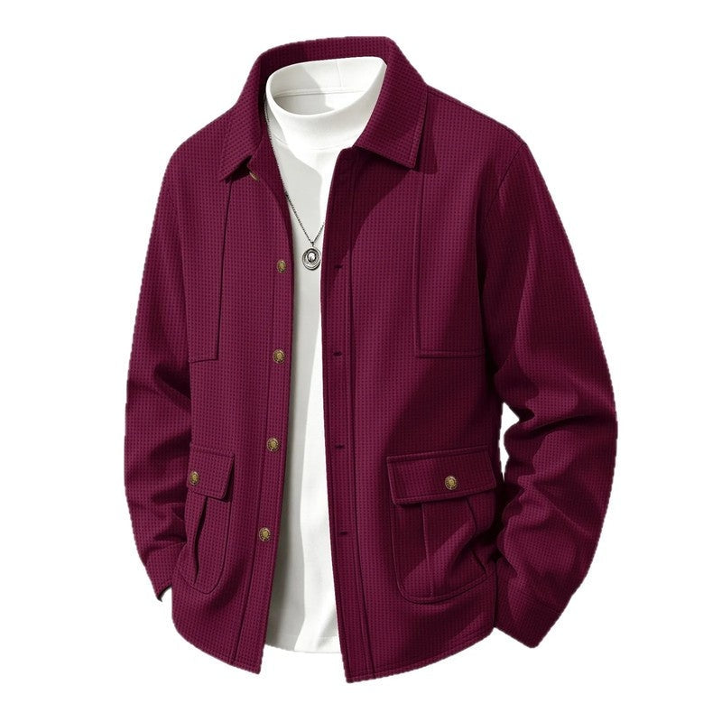 Fenwick Textured Relaxed Shirt Jacket