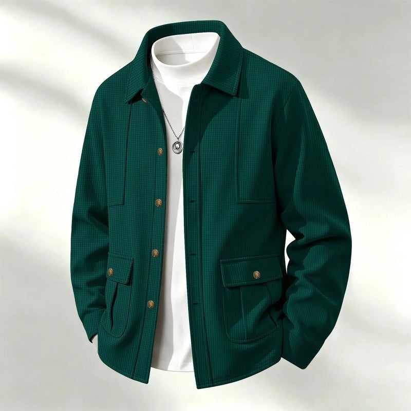Fenwick Textured Relaxed Shirt Jacket
