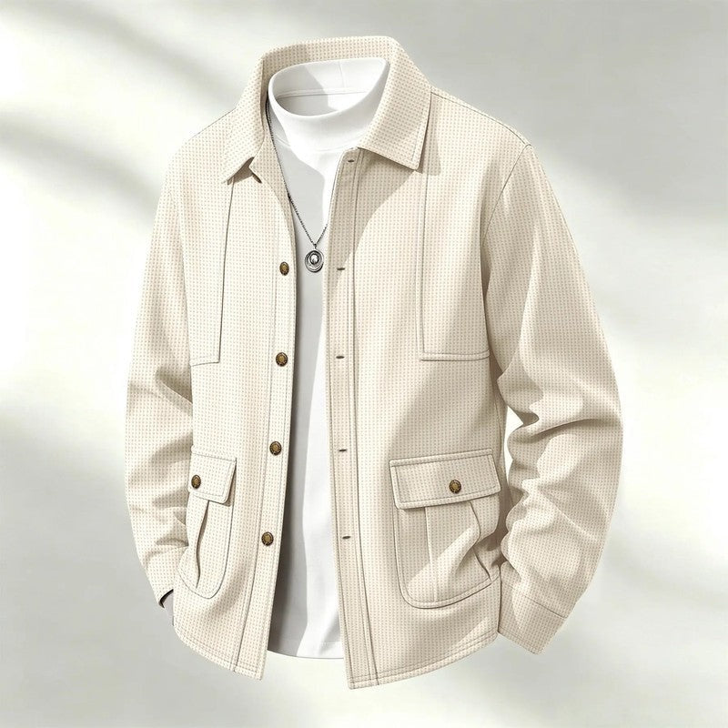 Fenwick Textured Relaxed Shirt Jacket