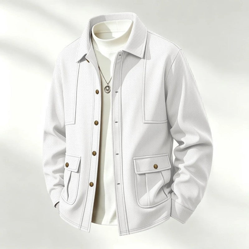 Fenwick Textured Relaxed Shirt Jacket