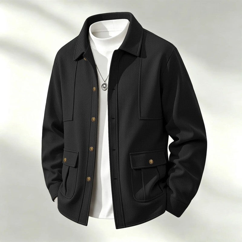 Fenwick Textured Relaxed Shirt Jacket