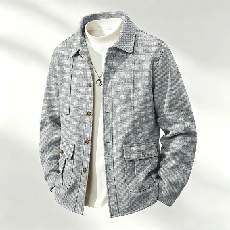 Fenwick Textured Relaxed Shirt Jacket