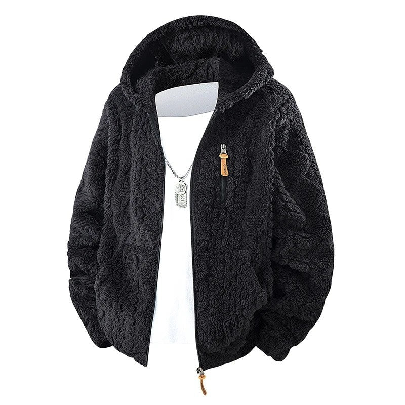 Fjora Plush Hooded Fleece Zip Jacket
