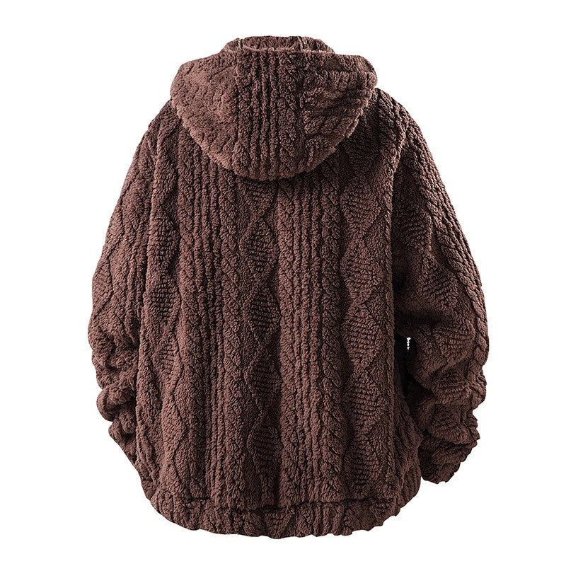 Fjora Plush Hooded Fleece Zip Jacket