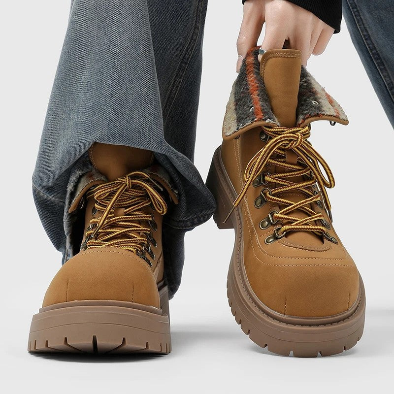 Frank Rugged Lace-Up Hiking Boots