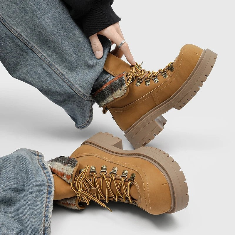 Frank Rugged Lace-Up Hiking Boots