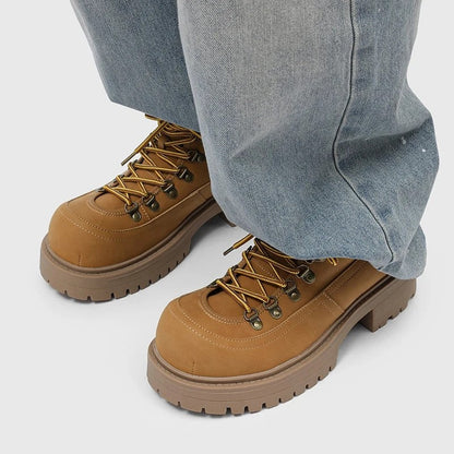 Frank Rugged Lace-Up Hiking Boots