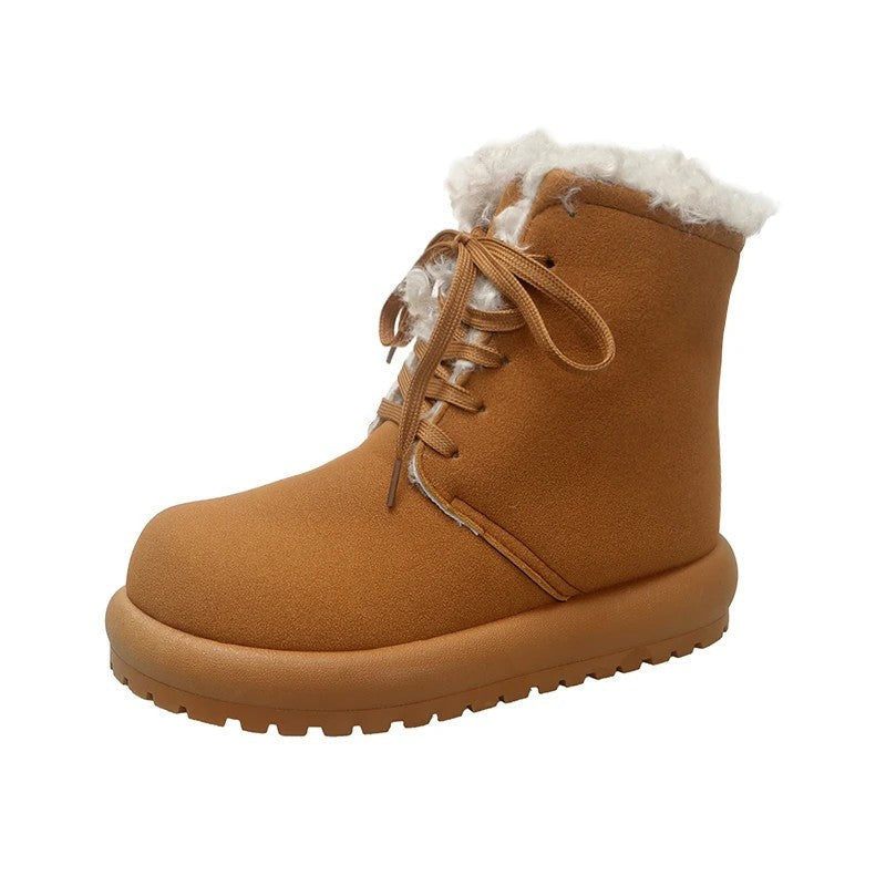 Freya Shearling Lined Lace-Up Winter Boots