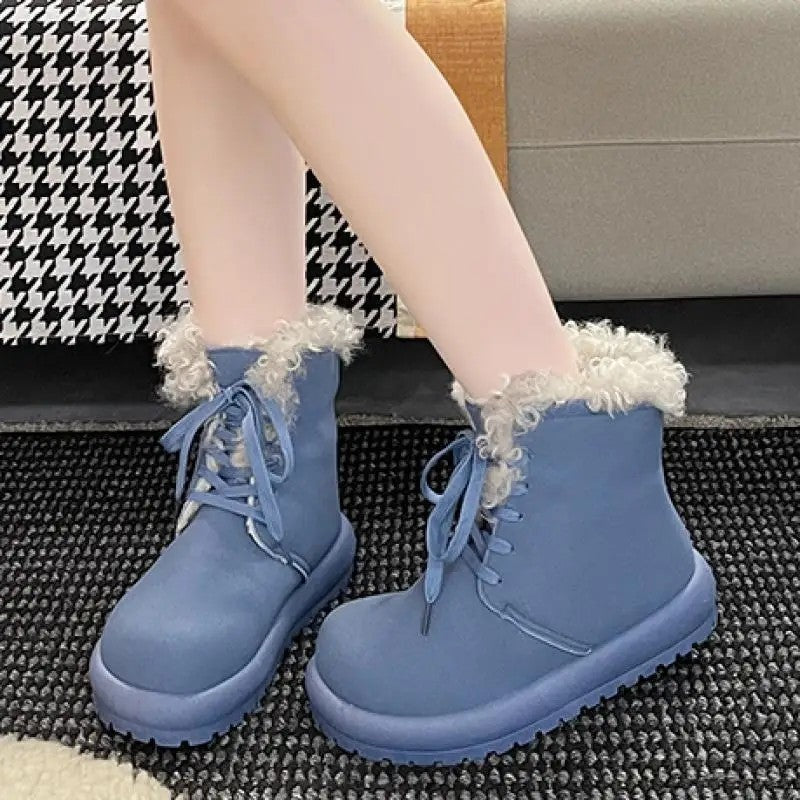 Freya Shearling Lined Lace-Up Winter Boots