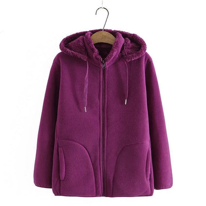 Grace Women's Fleece Hooded Zip Jacket