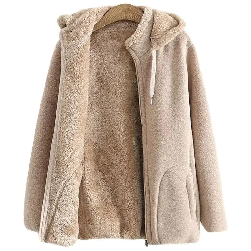 Grace Women's Fleece Hooded Zip Jacket