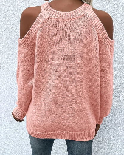 Hannah Women's Cold Shoulder Knit Sweater