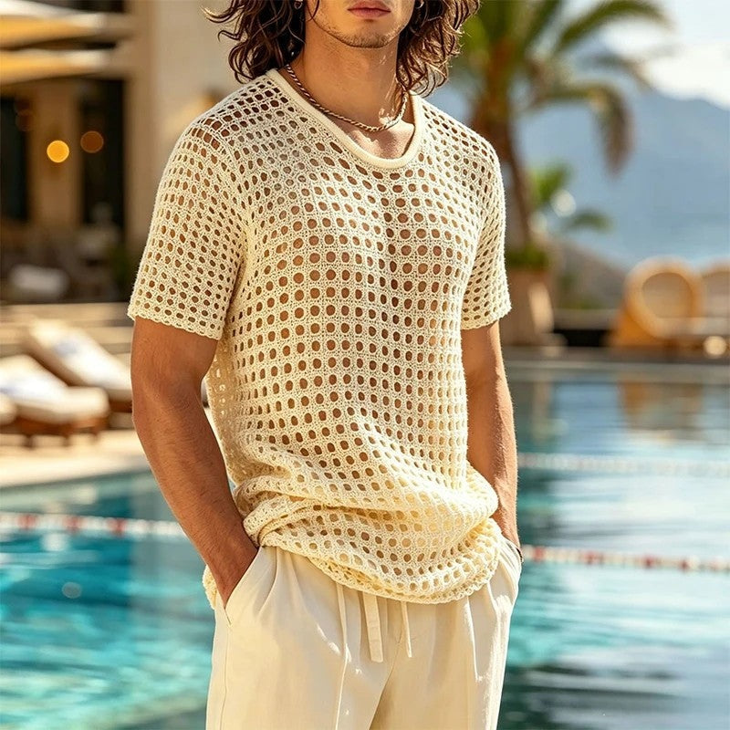 Harry Men's Open Knit Relaxed Fit Shirt