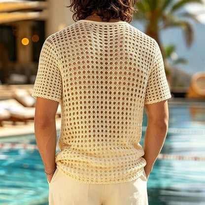 Harry Men's Open Knit Relaxed Fit Shirt