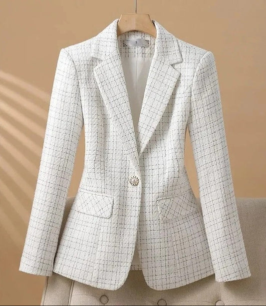 Helene Tailored Tweed Textured Blazer